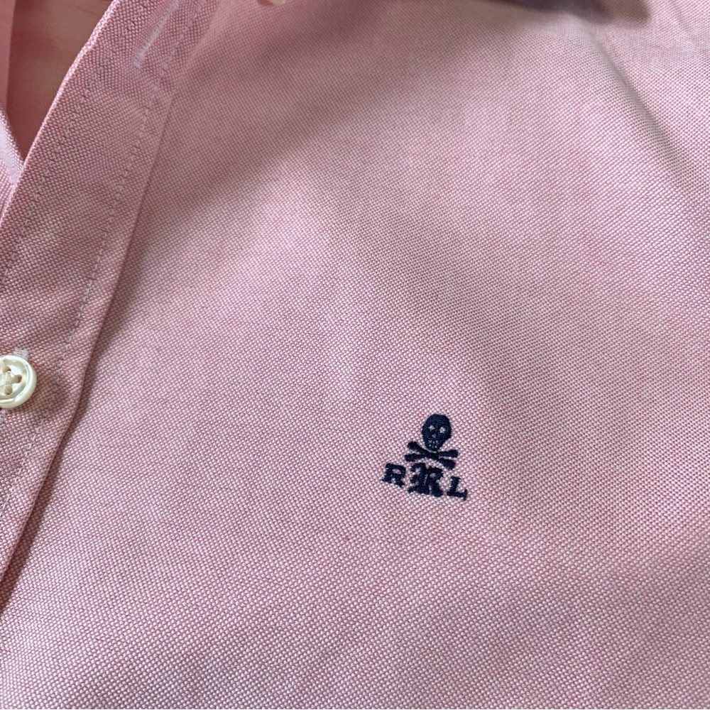 Rugby Ralph Lauren Pink Button Down Shirt Sz 4